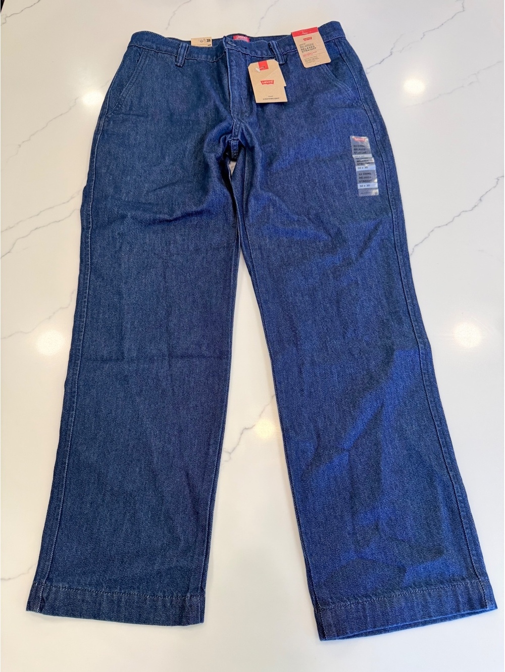 NEW $69 Levis XX Chino Relaxed Straight Fit Medium Wash Lightweight Size 32x30